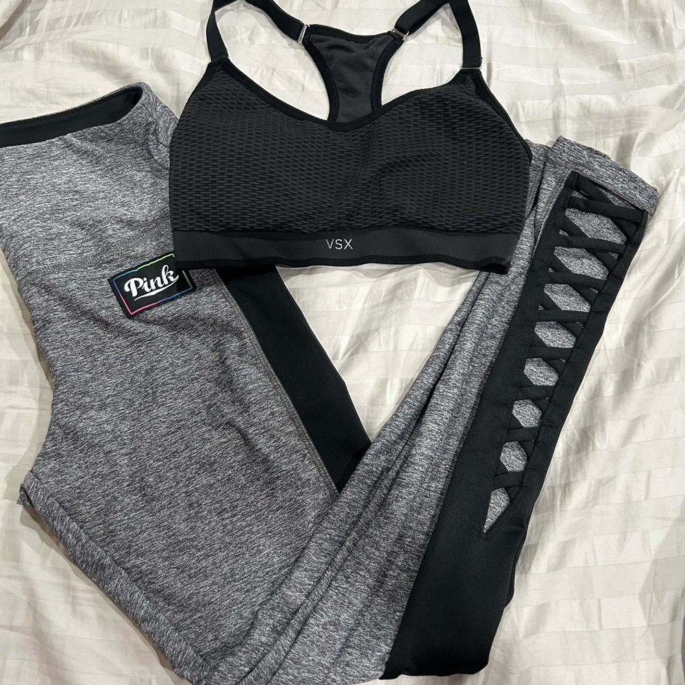 Pink Bra and Legging Set